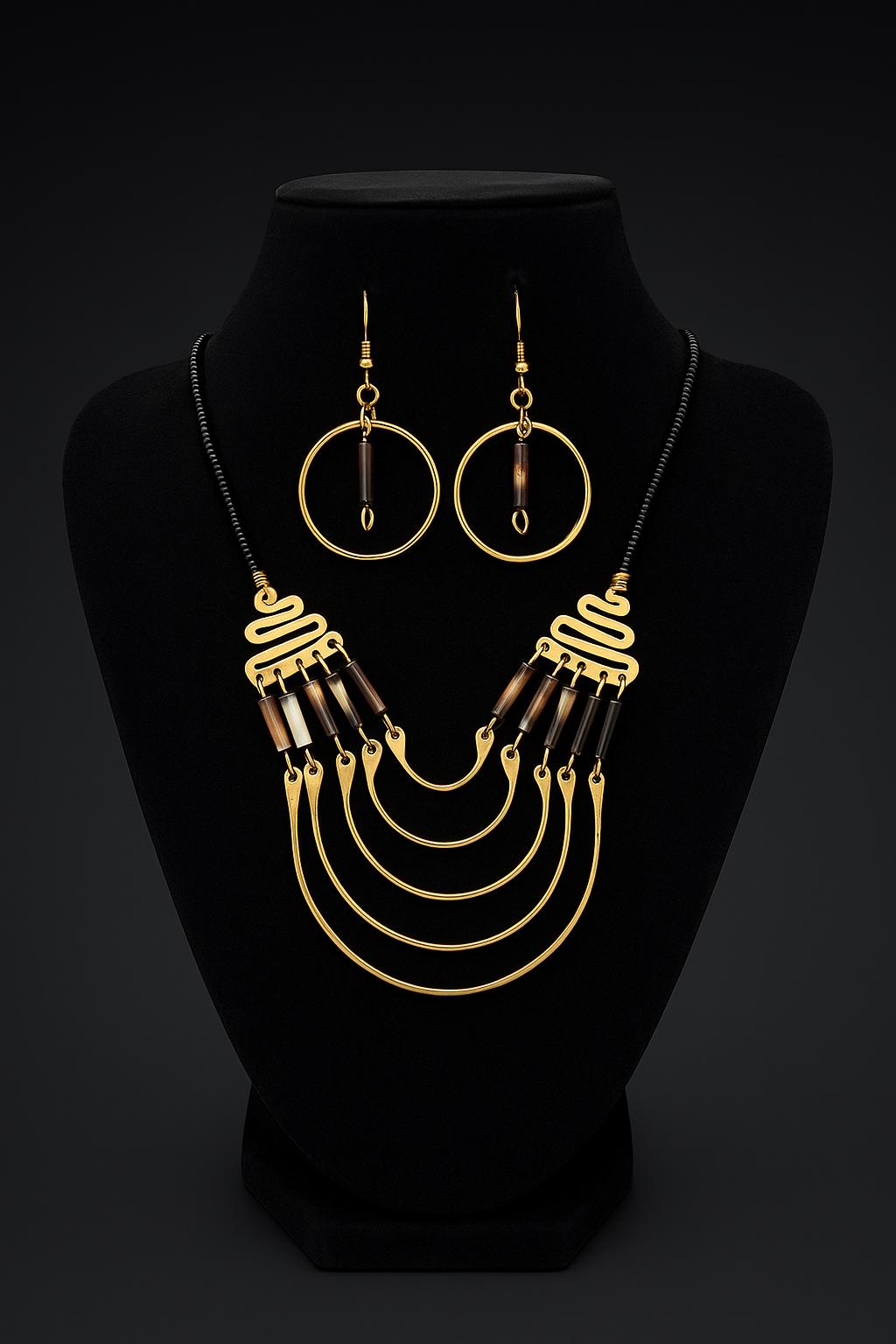 Handmade african copper necklace