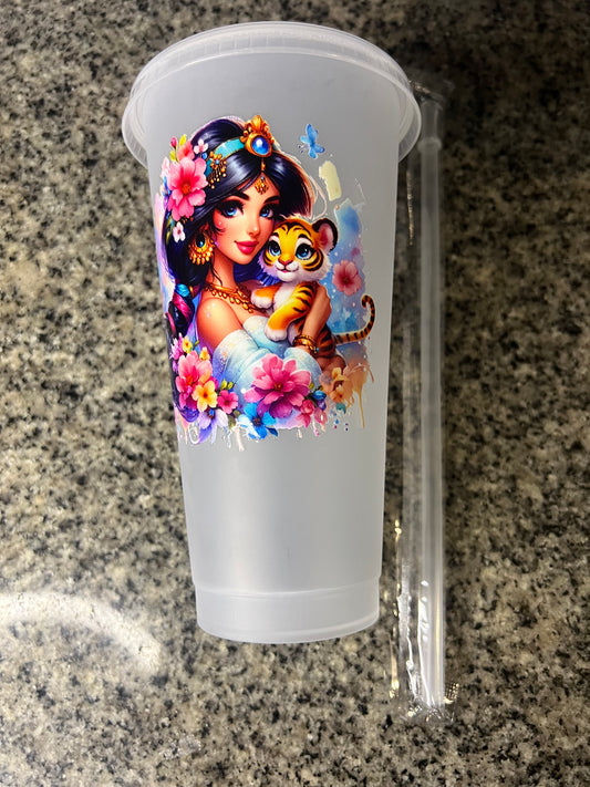 Princess jasmine plastic drink ware