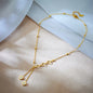 Golden stainless steel elegant gold necklace