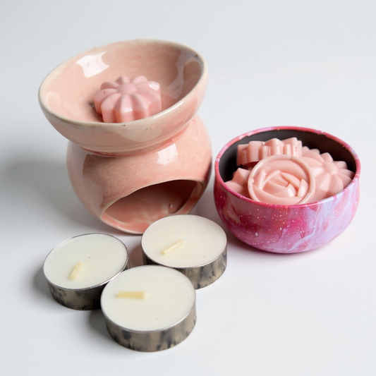Wax melts and wax melt burner set