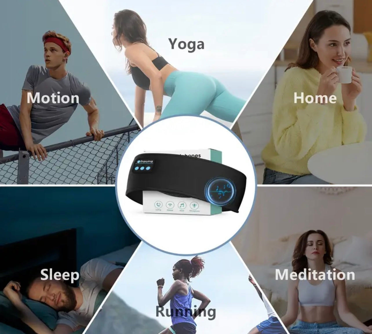 Wireless bluetooth eye mask